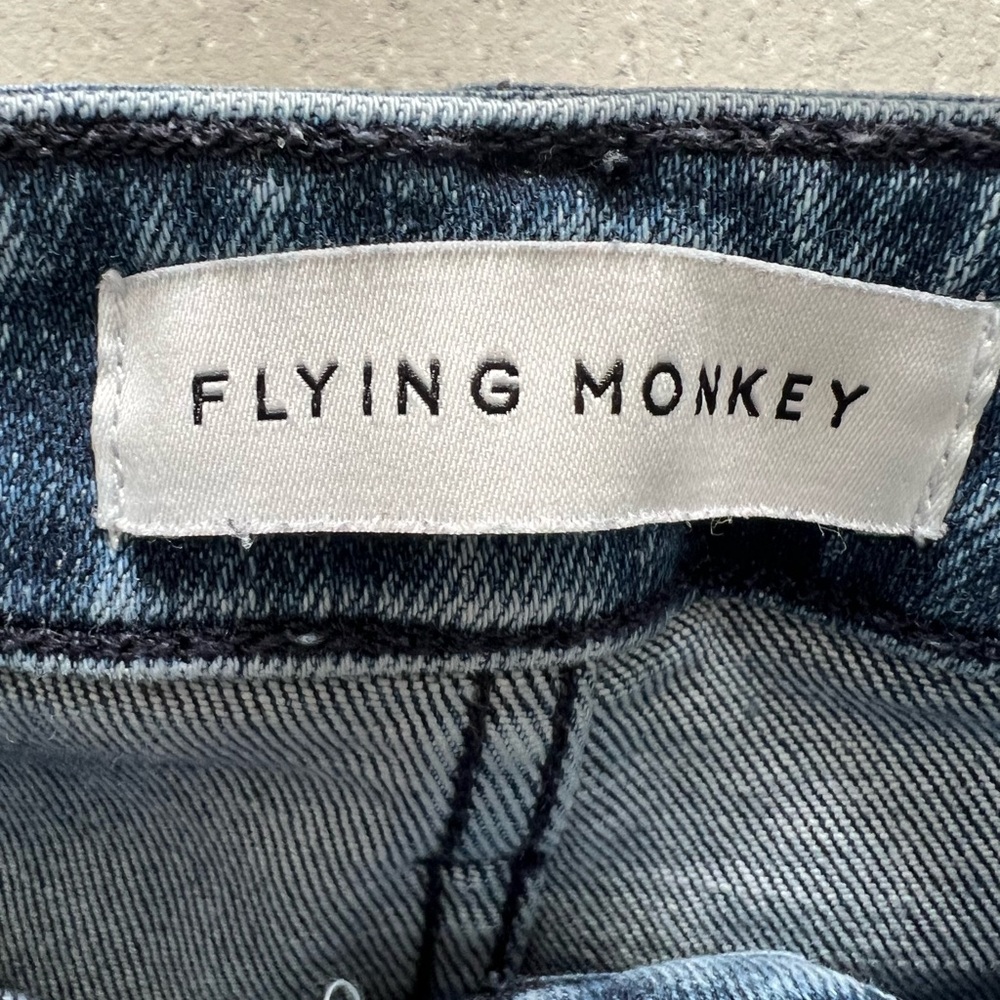 Flying Monkey Distressed Blue Skinny Jeans - Picture 2 of 4